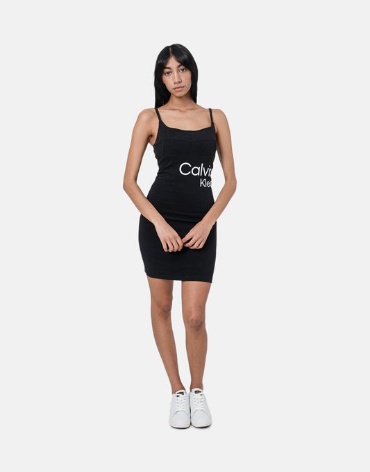 Calvin Klein Corset Seaming Strappy Dress