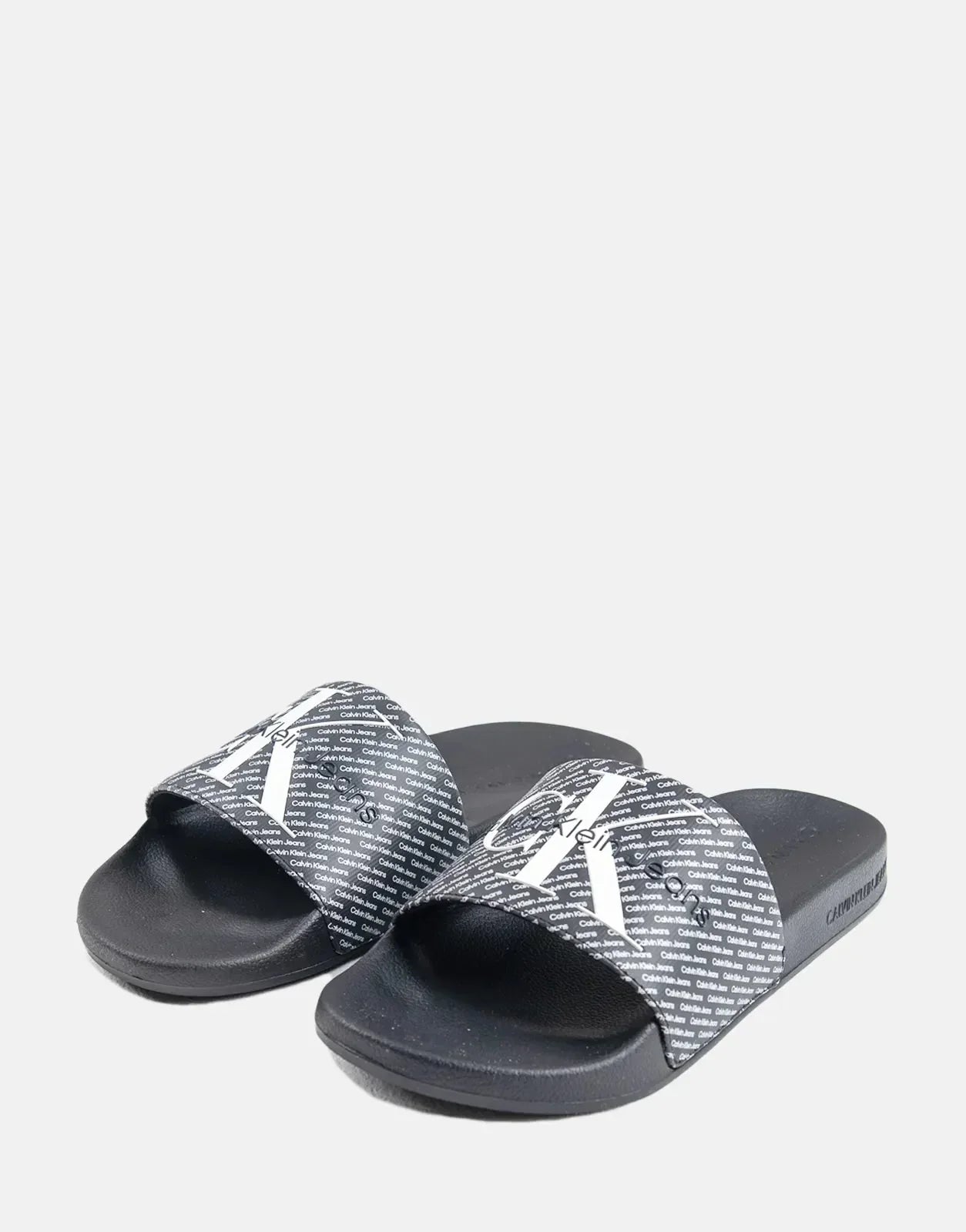 Calvin Klein AOP Slides Black/White