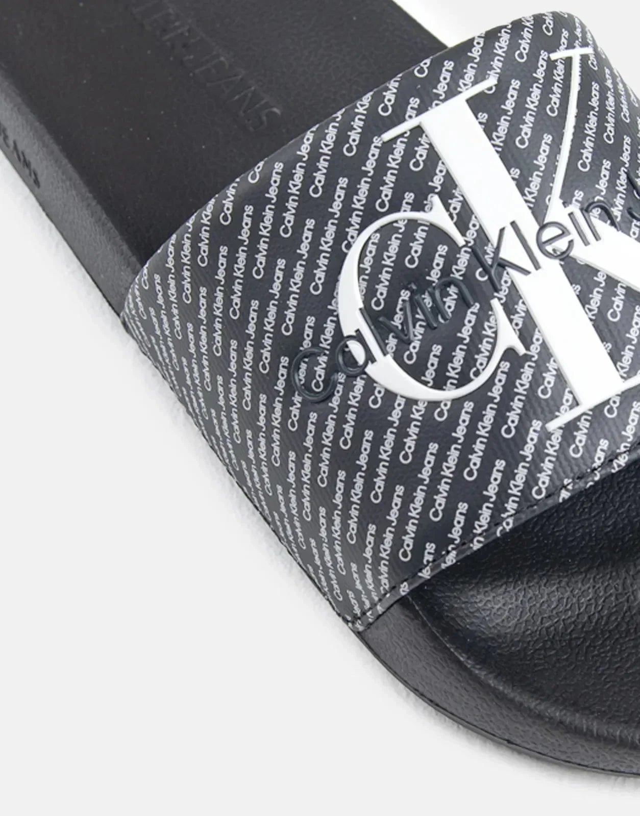 Calvin Klein AOP Slides Black/White