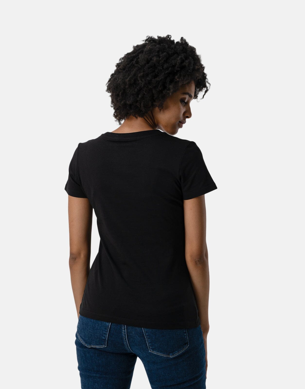 Calvin Klein Sequin Slim T-Shirt Black