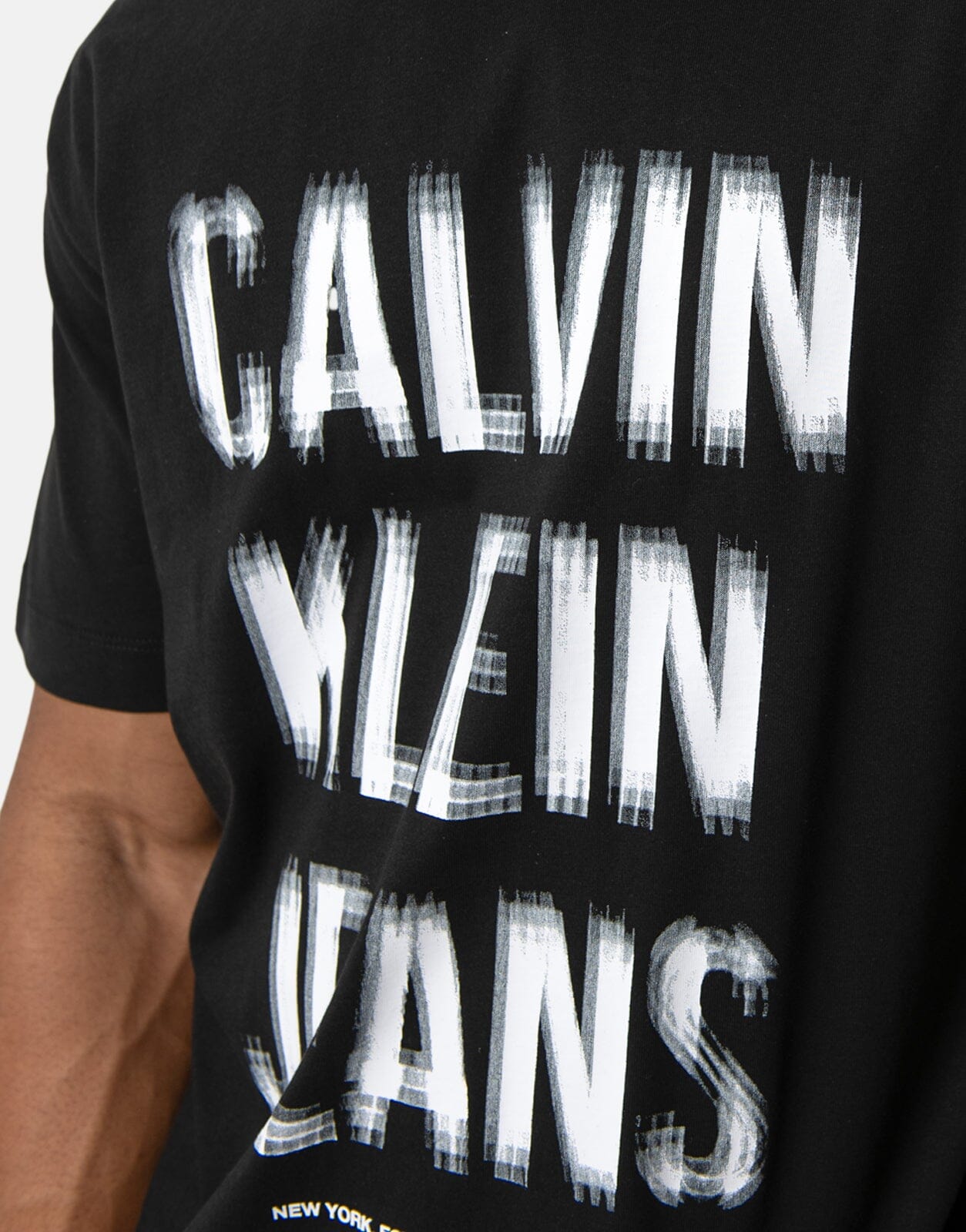 Calvin Klein Illusion Logo T-Shirt Black